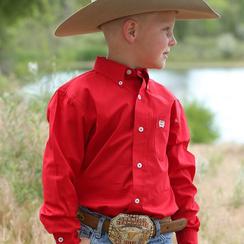 CINCH - Youth Classic Fit Arena Shirt - Red