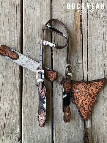 Golden Plains One Ear Headstall and Breastcollar Set