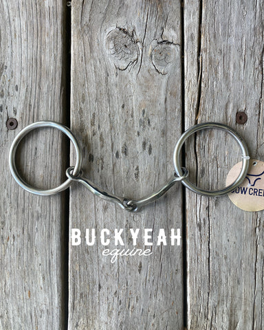 Cowcreek O Ring Snaffle Bit (Curved Square)