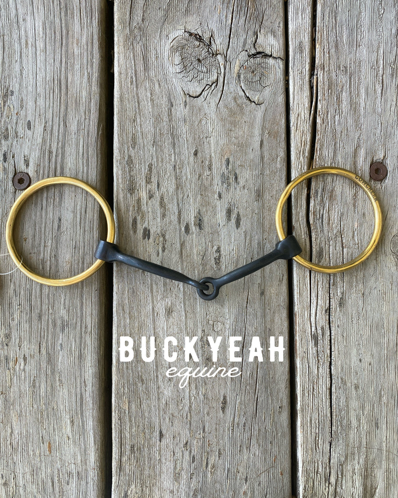 CowCreek Gold Loose Ring Sweet Iron Snaffle