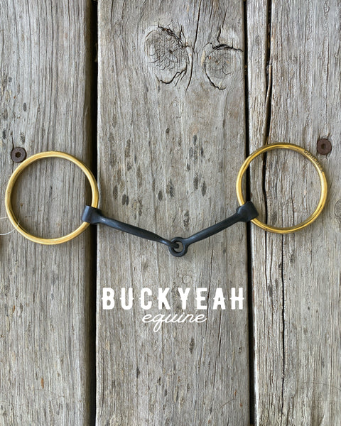 CowCreek Gold Loose Ring Sweet Iron Snaffle