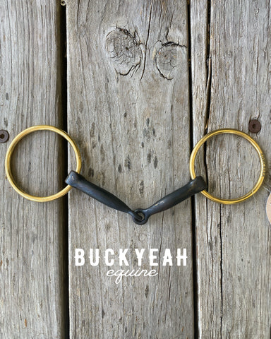 CowCreek Gold Loose Ring Sweet Iron Snaffle