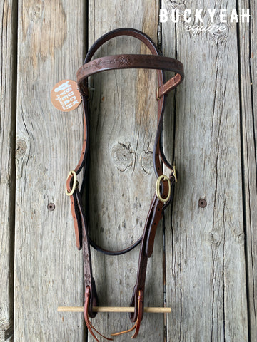 CowCreek Oiled Barbed Wire Bridle
