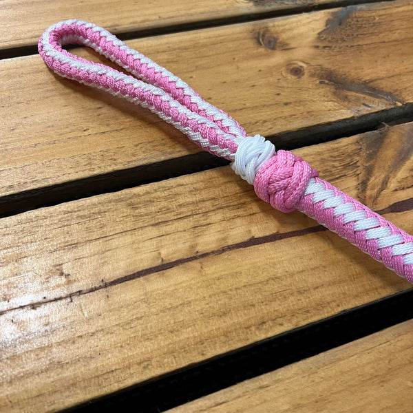 Braided Quirt with Leather Popper (Multiple Colours)