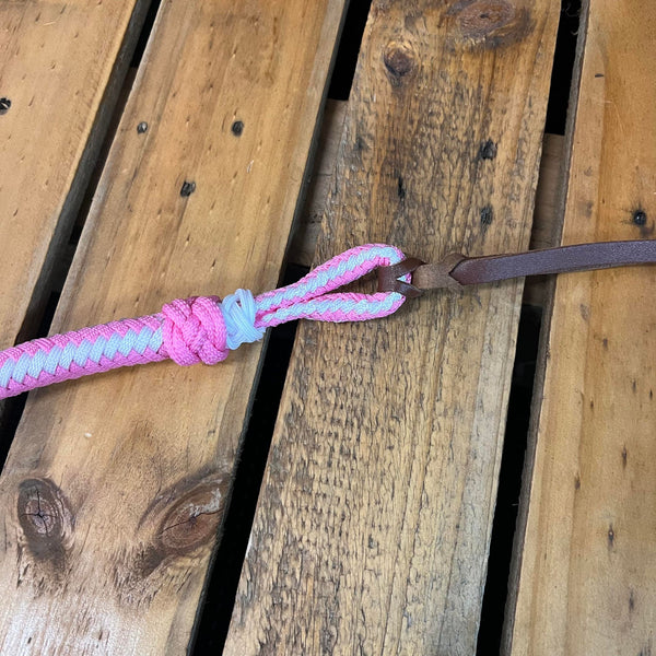 Braided Quirt with Leather Popper (Multiple Colours)