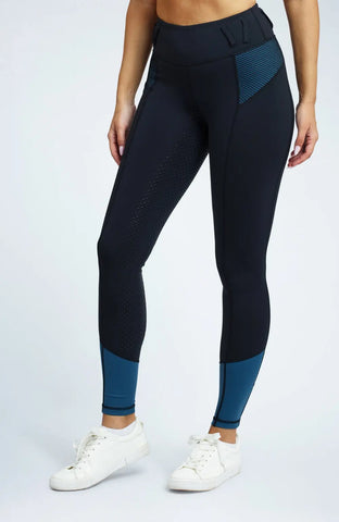 BARE Performance Riding Tights - Teal Glamour Ladies