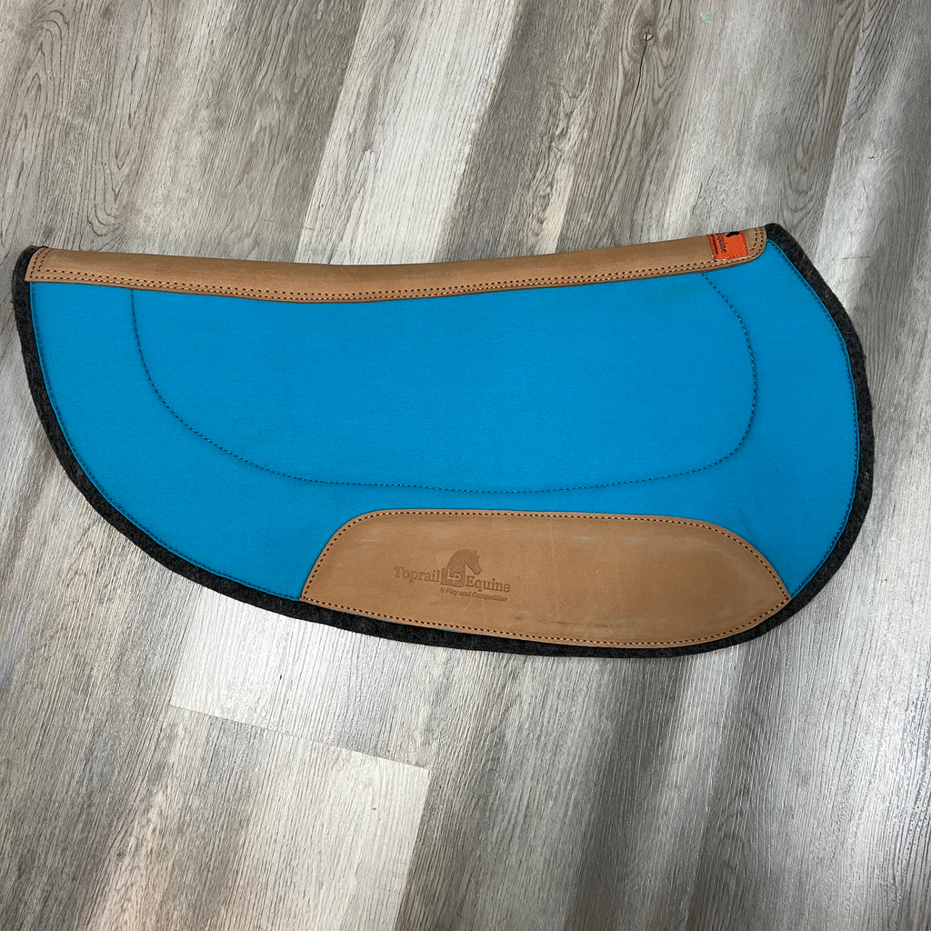 12mm Oval Saddle Pad – Turquoise
